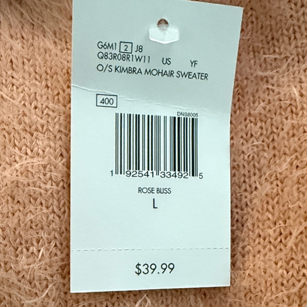 Mohair Sweater - Rose Blush